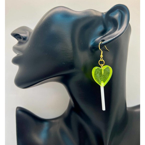 Lollipop Earrings - Sucker Earrings - Barbie Earrings - Rainbow Earrings - Picture 9 of 10